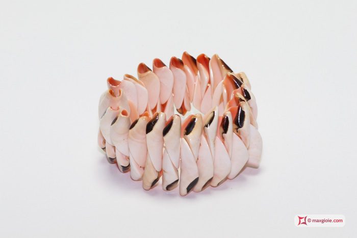 MAXGIOIE - Braccialetto Trendy Conchiglia naturale estensibile id06