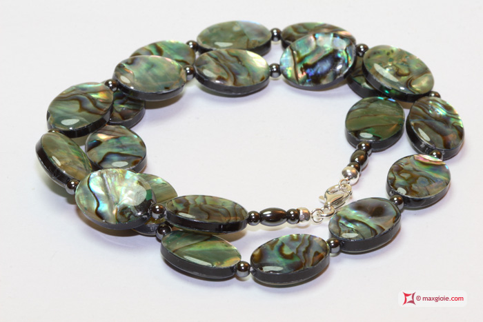 MAXGIOIE - Collana e Orecchini Aliotis ovale 13x18mm in Argento
