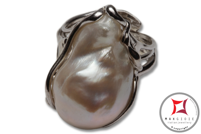 MAXGIOIE - Anello etrusco Perle in Argento 925 id0021