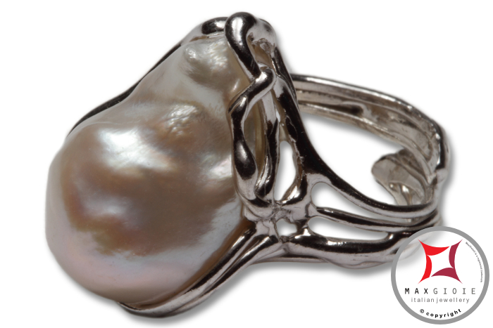 Dettaglio - Details MAXGIOIE - Anello etrusco Perle in Argento 925 id0021