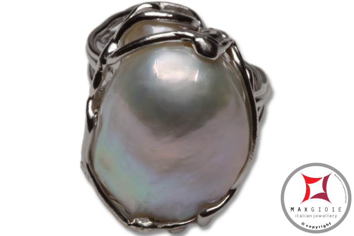 MAXGIOIE - Anello etrusco Perle in Argento 925 id0023