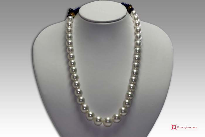 MAXGIOIE - Collana TOP Perle Australiane - South Sea 11x14,5mm