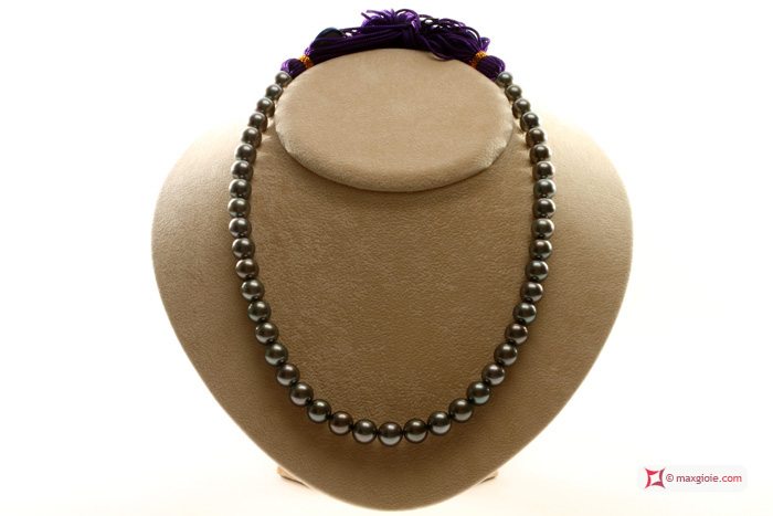 MAXGIOIE - Collana Perle di Tahiti Extra 9-10mm 255kt
