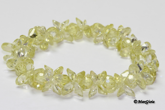 MAXGIOIE - Bracciale Zircone verde chiaro 172 ct
