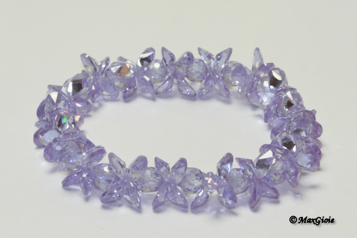 MAXGIOIE - Bracciale Zircone lilla chiaro 177 ct