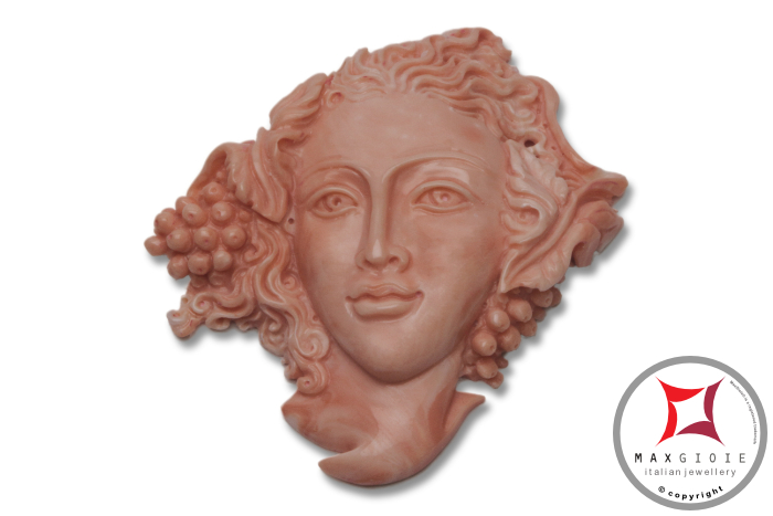 MAXGIOIE - Incisione Artistica Corallo salmone del Pacifico 58x61mm