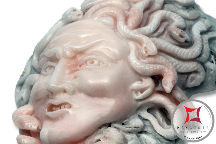 MAXGIOIE - Incisione Artistica Corallo bianco del Pacifico 66x47mm