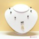 Collana Ematite Acciaio pallini 8mm in Argento id9