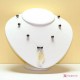 Collana Ematite Acciaio pallini 8mm in Argento id11