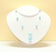 Collana Turchese acciaio pallini 8mm in Argento id15