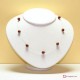 Collana Gold Stone Acciaio pallini 8mm in Argento id18
