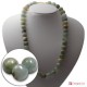 Collana Acquamarina multicolor Extra pallini 14mm in Argento