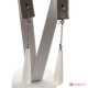 Orecchini Agata naturale Extra 8x40mm catenina in Oro 18K