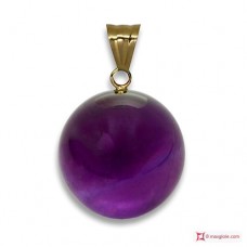 Pendente Ametista Extra 8mm in Oro 18K