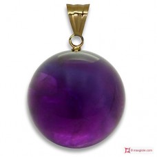 Pendente Ametista Extra 10mm in Oro 18K