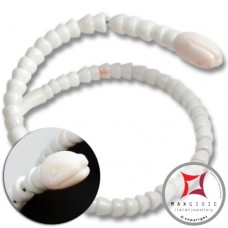Bracciale Corallo bianco Extra incisione serpente