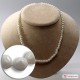 Collana Corallo bianco Extra sassi piccoli 5½mm in Oro 18K