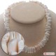 Collana Corallo bianco spezzatini graduati 10-20mm in Oro 18K [scelte multiple]