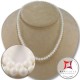 Collana Corallo bianco Extra 6mm in Oro 18K