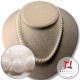 Collana Corallo bianco Extra 7mm in Oro 18K
