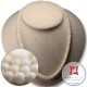Collana Corallo bianco Extra 7mm in Oro 18K id2019