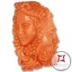 Incisione Artistica Corallo salmone del Pacifico 29x45mm