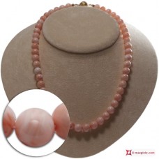 Collana Corallo rosa Extra pallini 8½-9½mm in Oro 18K