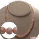 Collana Corallo rosa Extra pallini 6-7mm in Oro 18K