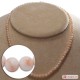 Collana Corallo rosa Extra pallini 4½mm in Oro 18K
