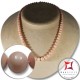 Collana Corallo rosa pelle d'angelo Extra pallini 6-9mm in Oro 18K