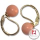 Orecchini Corallo rosa Extra 7-7¾mm in Oro 18K mmp [vari diametri]