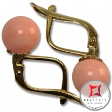 Orecchini Corallo rosa Extra 7-7¾mm in Oro 18K m [vari diametri]