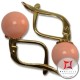 Orecchini Corallo rosa Extra 7-7¾mm in Oro 18K m [vari diametri]