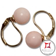 Orecchini Corallo rosa skin tone Extra 7-7¾mm in Oro 18K mmp [vari diametri]
