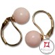 Orecchini Corallo rosa skin tone Extra 7-7¾mm in Oro 18K mmp [vari diametri]