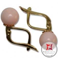 Orecchini Corallo rosa skin tone Extra 7-7¾mm in Oro 18K m [vari diametri]