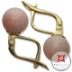 Orecchini Corallo rosa skin tone Extra 8-8¾mm in Oro 18K m [vari diametri]