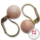 Orecchini Corallo rosa skin tone Extra 9-9¾mm in Oro 18K mmg [vari diametri]