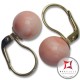 Orecchini Corallo rosa skin tone Extra 10-10¾mm in Oro 18K mmg [vari diametri]
