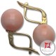 Orecchini Corallo rosa skin tone Extra 10-10¾mm in Oro 18K m [vari diametri]