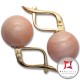 Orecchini Corallo rosa skin tone Extra 11-11¾mm in Oro 18K m [vari diametri]