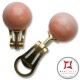 Orecchini Corallo rosa skin tone Extra 11-11¾mm in Oro 18K clip [vari diametri]