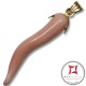 Pendente Corallo rosa Extra cornetto medio in Oro 18K id0218
