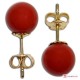 Orecchini Corallo rosso Extra 7-7¾mm in Oro 18K [vari diametri]