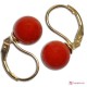 Orecchini Corallo rosso Extra 8-8¾mm in Oro 18K mmp [vari diametri]