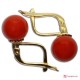Orecchini Corallo rosso Extra 8-8¾mm in Oro 18K m [vari diametri]
