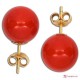 Orecchini Corallo rosso Extra 9-9¾mm in Oro 18K [vari diametri]
