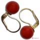 Orecchini Corallo rosso Extra 9-9¾mm in Oro 18K mmg [vari diametri]