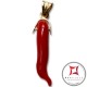 Pendente Corallo rosso Extra cornetto piccolo in Oro 18K id2078