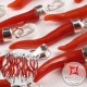 Pendente Corallo rosso cornetto piccolo design napoletano in Argento 925